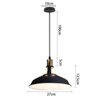 Retro Industrial Pendant Light Nordic Restaurant Hanging Lamp Vintage Fixture