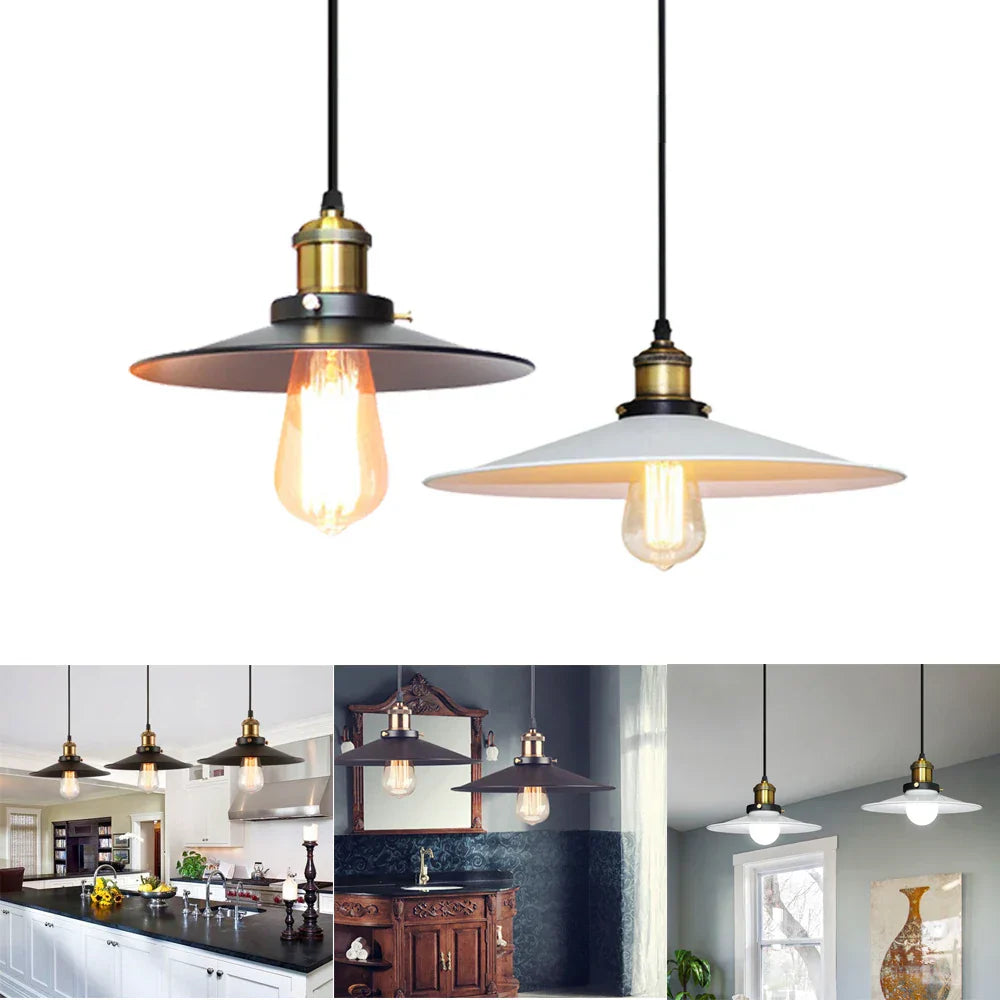 Industrial Pendant Light - Vintage Retro Chandelier LED Ceiling Lamp