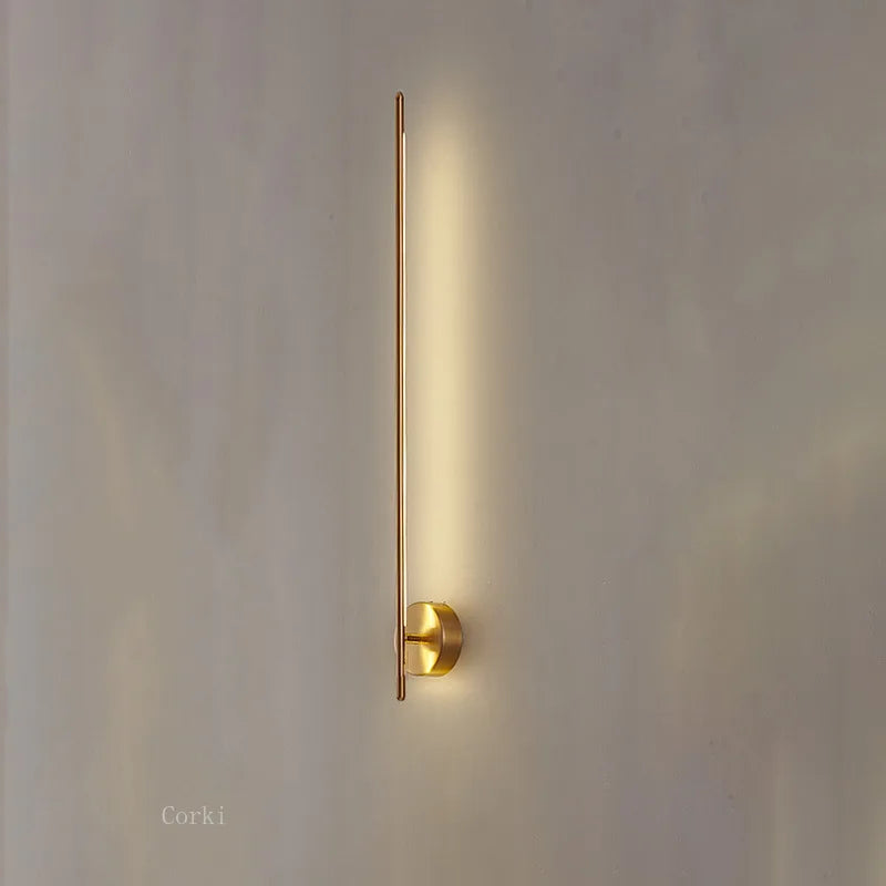 Gold Geometric Wall Lamp for Living Room, Bedroom, and Hotel Aisle