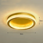 Black Gold Crystal Chandelier LED Ceiling Light for Living Room Bedroom