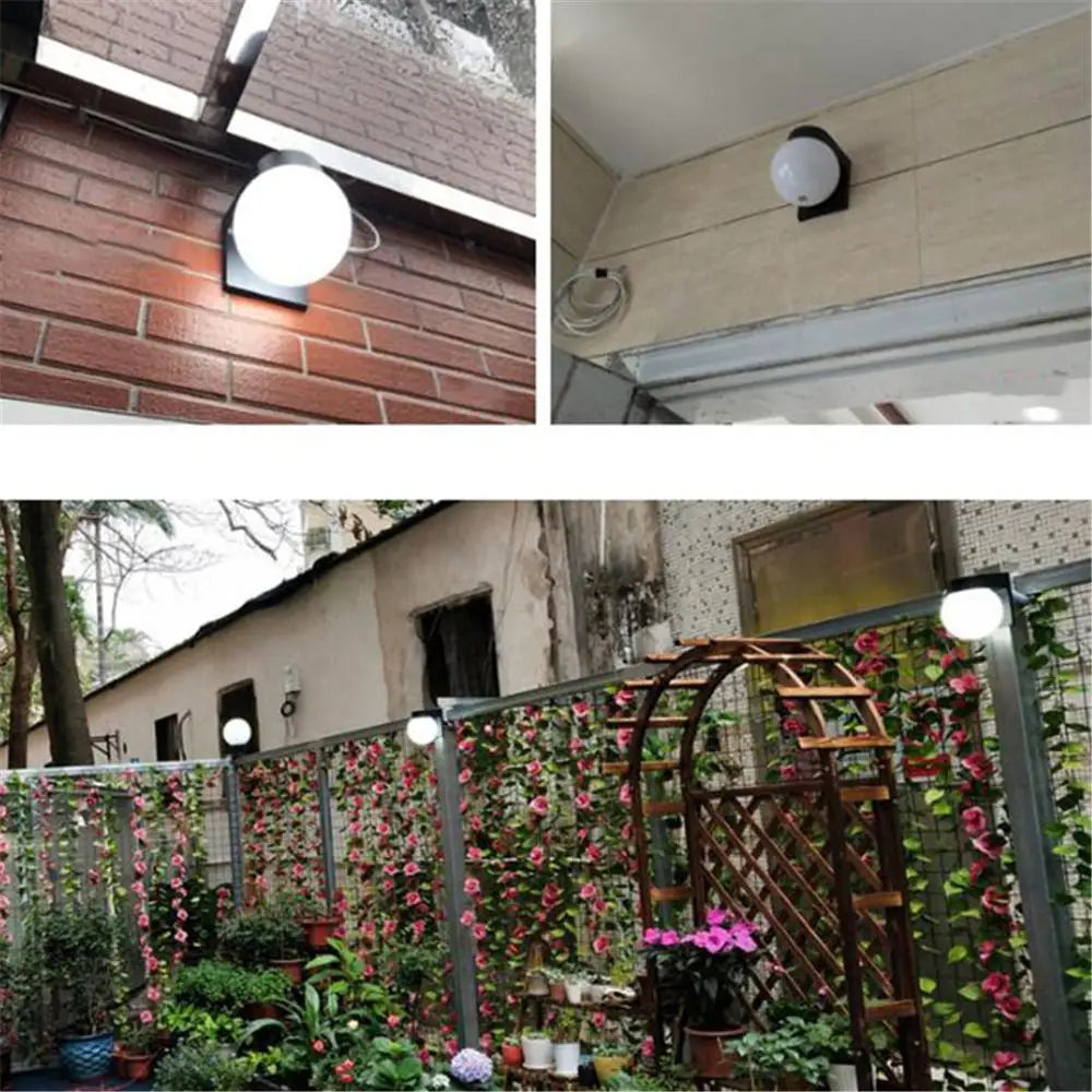 Vintage Acrylic Outdoor Wall Lamp for Garden and Balcony