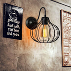 Industrial Iron Wall Sconce E27 Retro Loft Vintage LED Light Fixture
