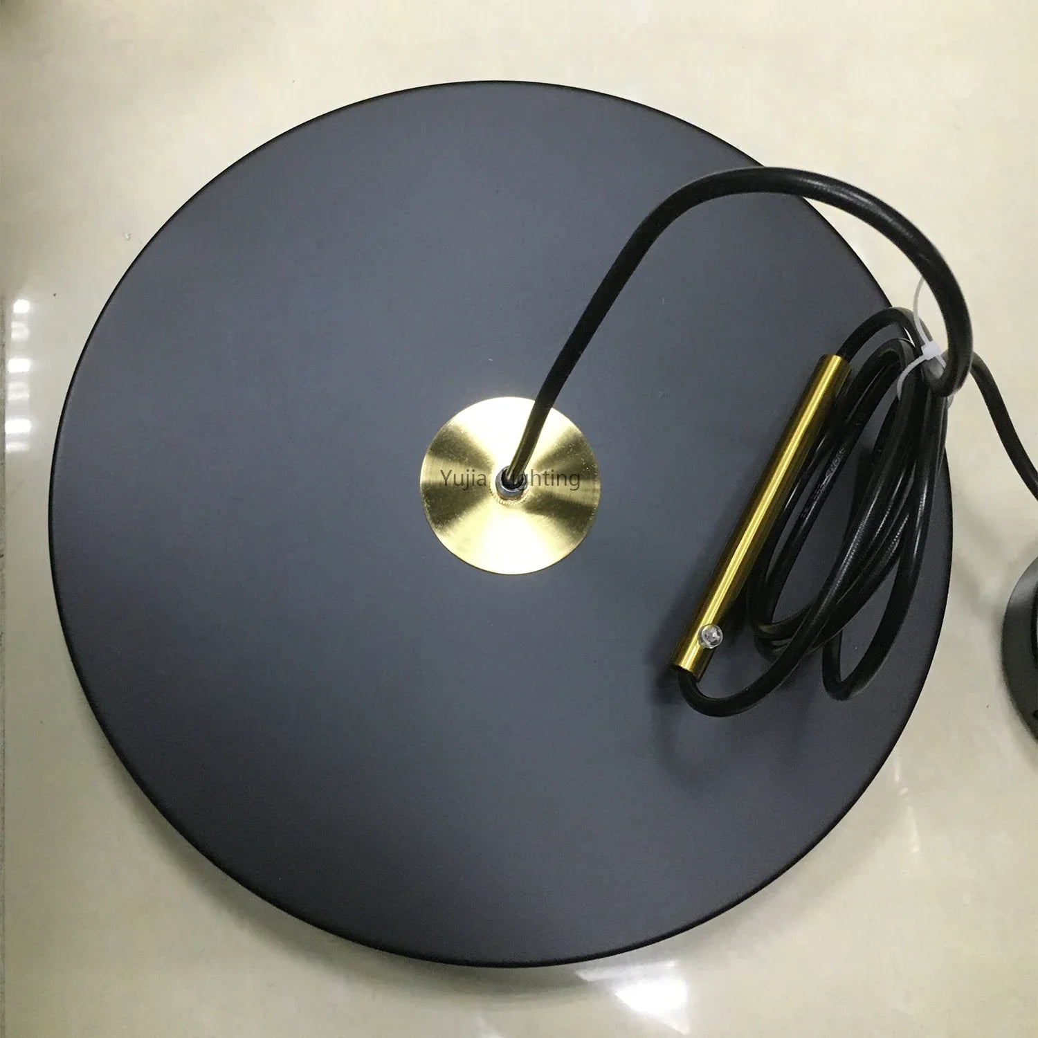 Nordic Round Metal LED Pendant Lights for Kitchen Island Ceiling - Black/White/Blue