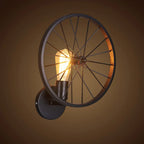 Metal Wheel Vintage Wall Sconce Industrial Lamp for Cafe Bar Restaurant Decoration