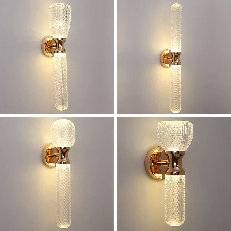 Modern Bedroom Wall Lamp: Sleek LED Indoor Light Fixture for Living Room, Study, Corridor