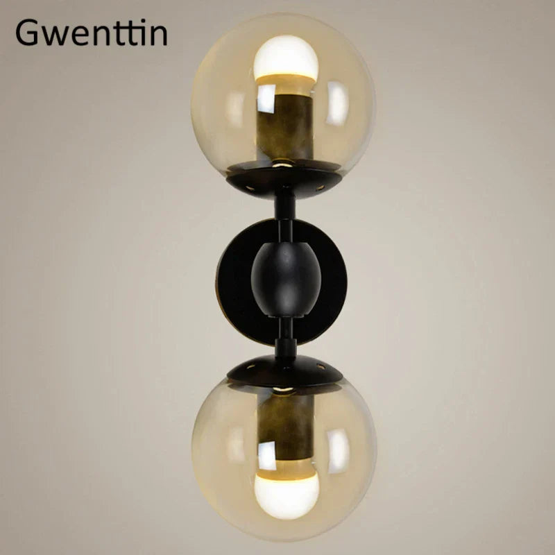 Glass Beans Wall Lamp Sconces LED Light Fixture for Home Deco Bedroom Hallway