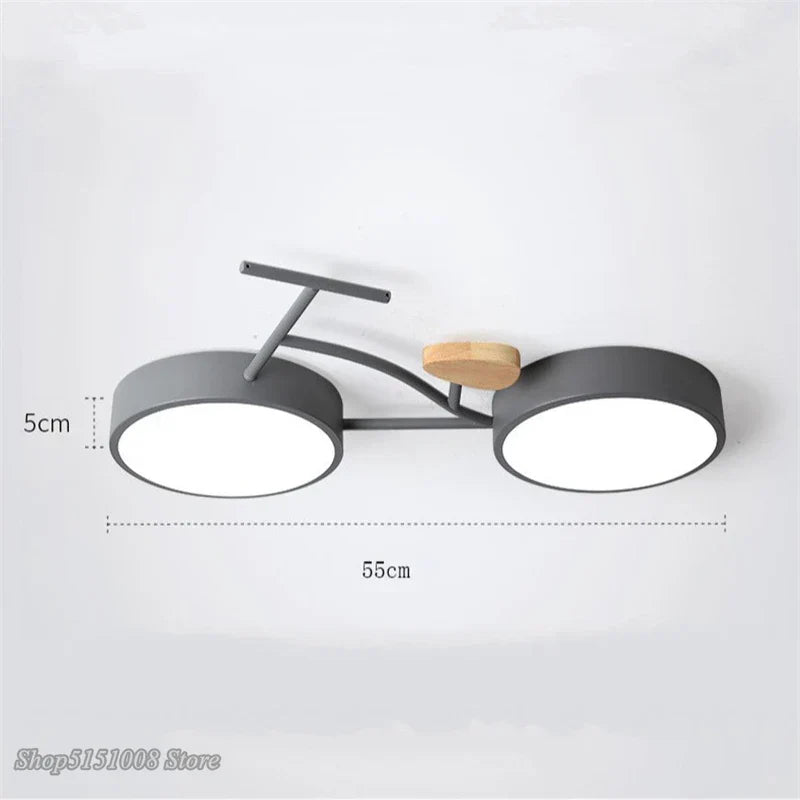 Kids LED Ceiling Lamp 3 Color Temperature, Nordic Design for Children's Room