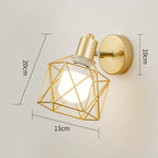 Iron Cage LED Wall Light for Home Decor Indoor Lighting Fixture