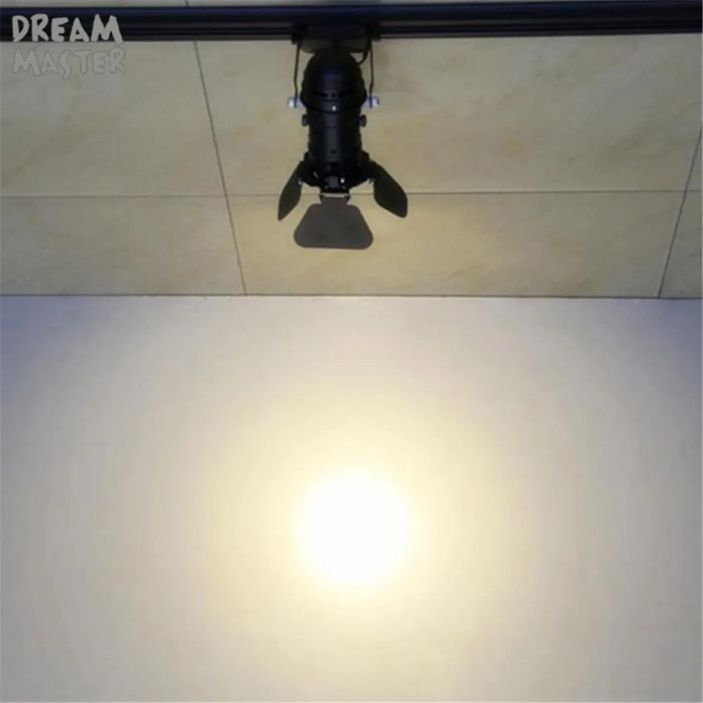 Vintage Industrial LED Track Lighting - Dimmable, Adjustable Rail Lamp for Art Displays