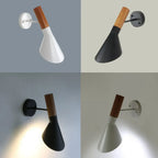 Nordic Wooden Wall Light Modern Vintage Loft LED Sconce for Home Decor