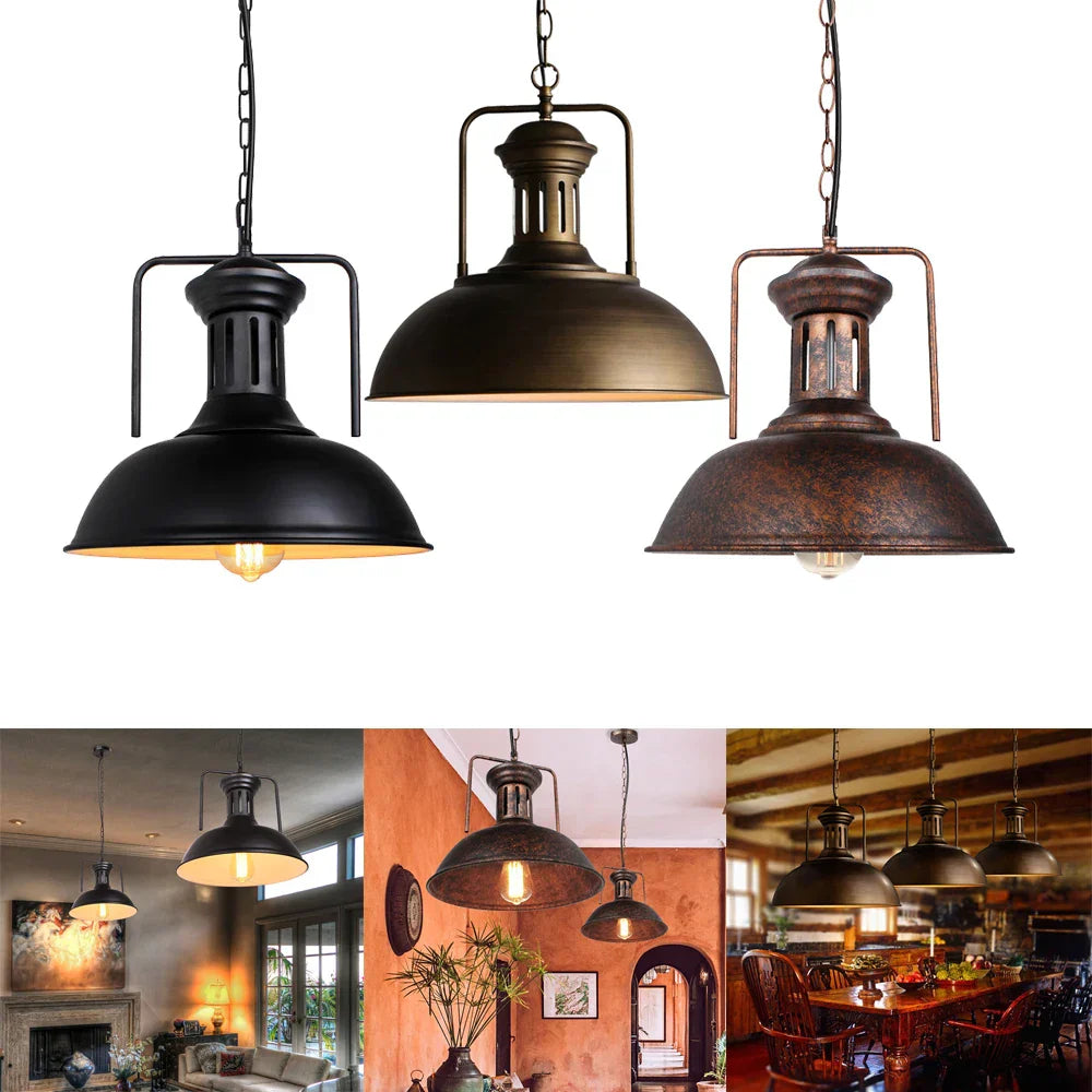 Vintage Loft Pendant Industrial Lamps for Kitchen Living Room Bedroom Decor