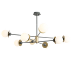 Modern Glass Ball LED Chandelier for Living Room, Dining Room, Study & Ceiling Lighting