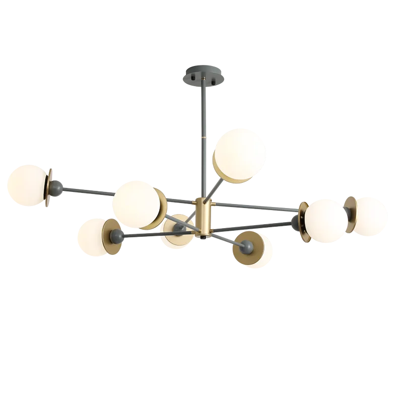 Modern Glass Ball LED Chandelier for Living Room, Dining Room, Study & Ceiling Lighting