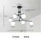 Nordic Bean Chandelier: Modern, Simple, Creative Lighting for Living Room, Dining Room, Bedroom