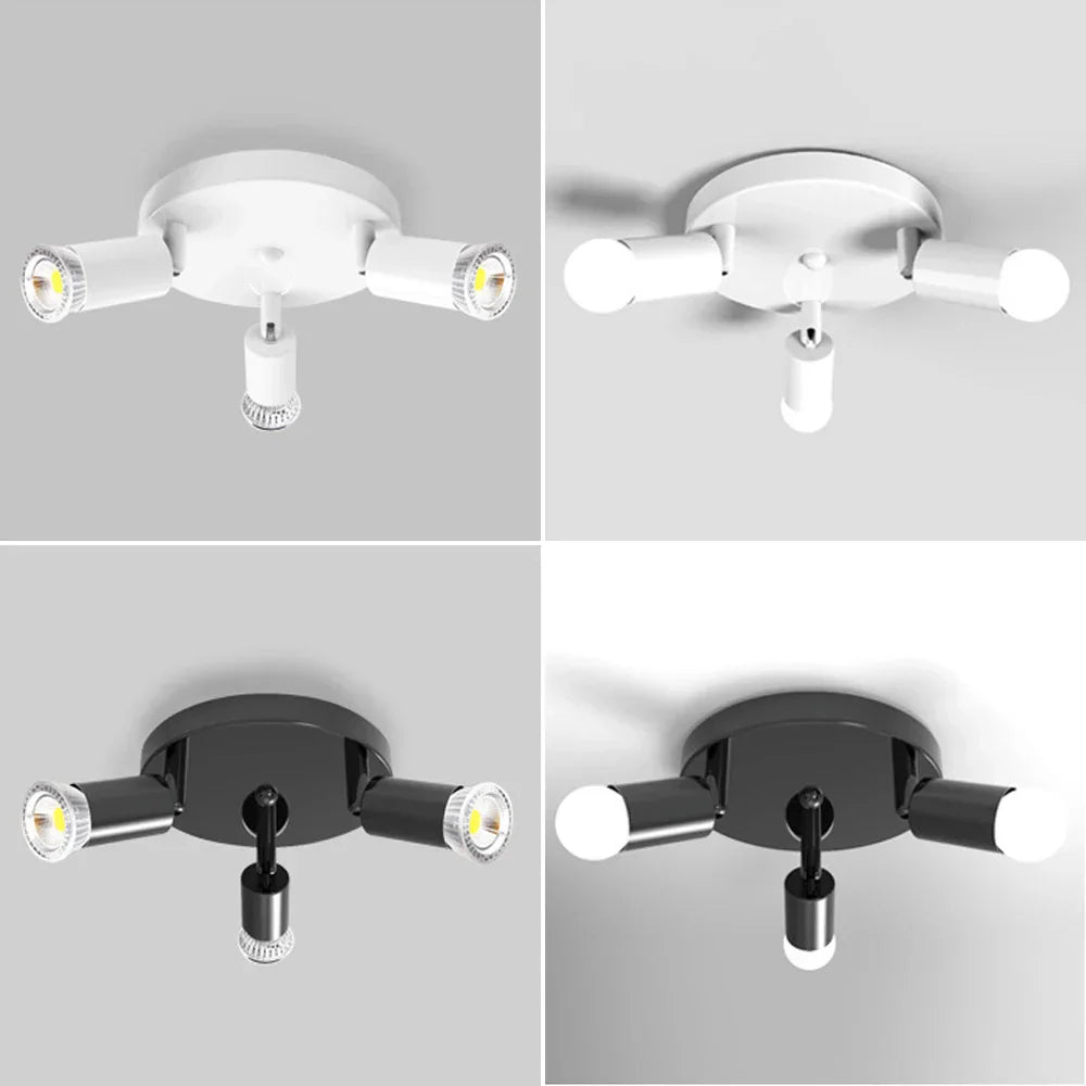 Rotatable LED Chandelier: Ceiling Mounted Spot Lights for Living Room, Kitchen