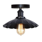 Iron Ceiling Light: Vintage Industrial Flush Mount for Home Bedroom Kitchen Living Room