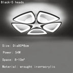 Geometric Petal Acrylic Ceiling Lamp: Romantic Decor for Living Room, Bedroom, Corridor