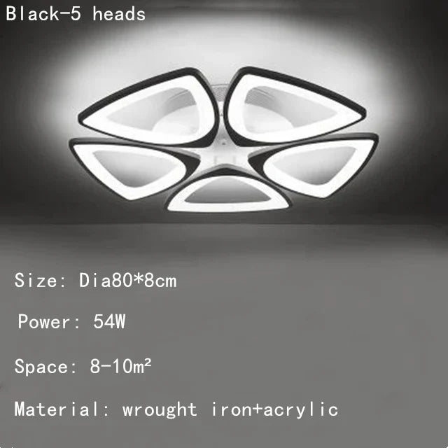 Geometric Petal Acrylic Ceiling Lamp: Romantic Decor for Living Room, Bedroom, Corridor