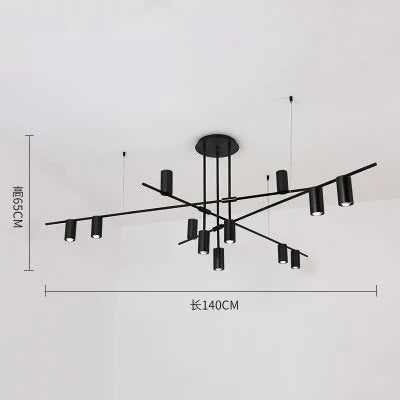 LED Ceiling Chandelier: Scandinavian Post-modern Designer Hanging Lamp for Dining & Living Room