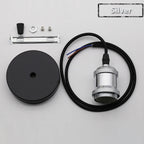 Vintage E27 Socket Pendant Lights with Edison Bulb Lamp Bases