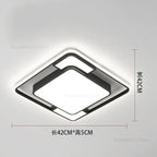 Geometry LED Ceiling Light: Modern Nordic Light Luxury for Living Room Decor