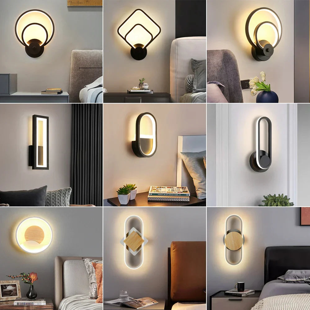 LED Wall Light: Modern Bedroom Bedside Lamp, Living Room Sconce, Home Decor Lighting