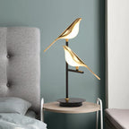 Luxury Bird Floor Lamp: Postmodern LED Golden Garden Study Living Room Lighting