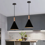 Nordic Wood LED Pendant Lights for Modern Kitchen Bars Bedroom Decor