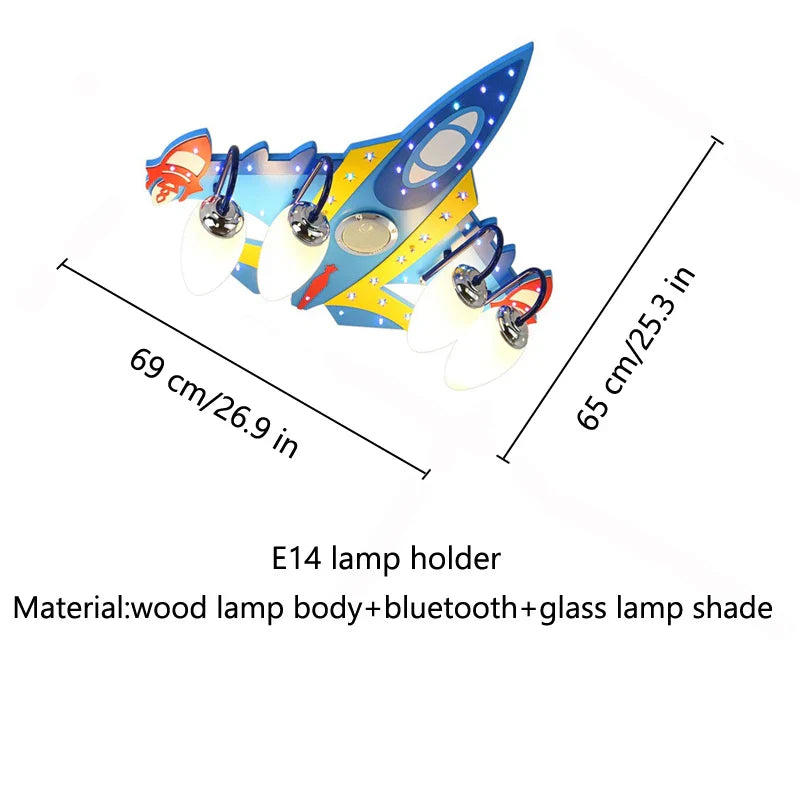 Bluetooth Speaker Lamp for Kids Room - Kawaii Decor Chandelier