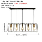 Multi-Head Chandelier: Stylish, Adjustable Wrought Iron Pendant Light for Bedroom, Dining Room, Kitchen