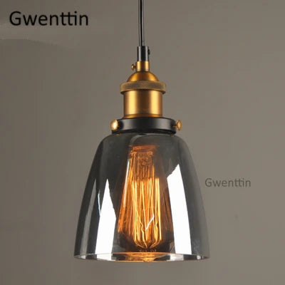 Industrial Glass Pendant Light for Modern Home Decor