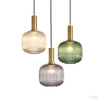 Glass Pendant Lights: Nordic Style Bedroom Kitchen Hanging Lamp