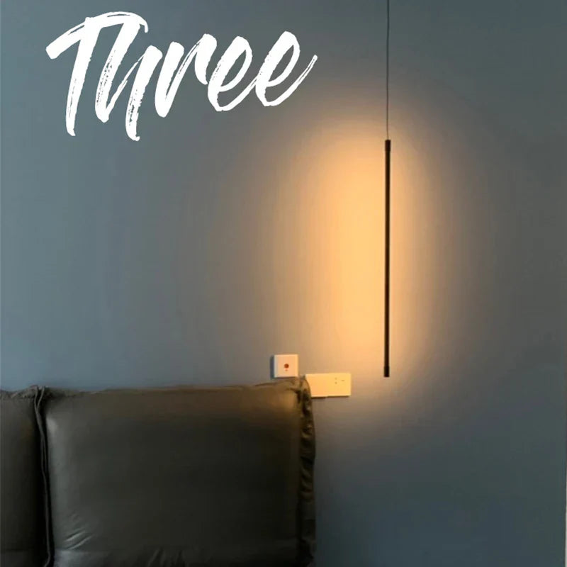 LED Long Line Chandelier for Living Room and Bedroom