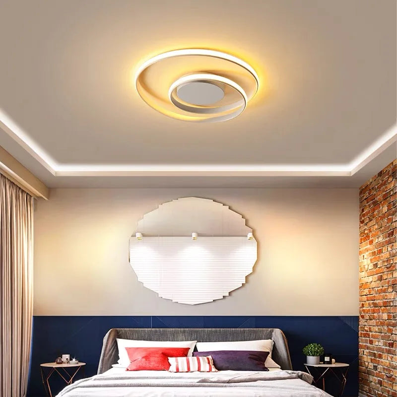 Minimalist LED Chandeliers Ceiling Lamp for Living Room Bedroom Study - Modern Surface Mounted Lighting