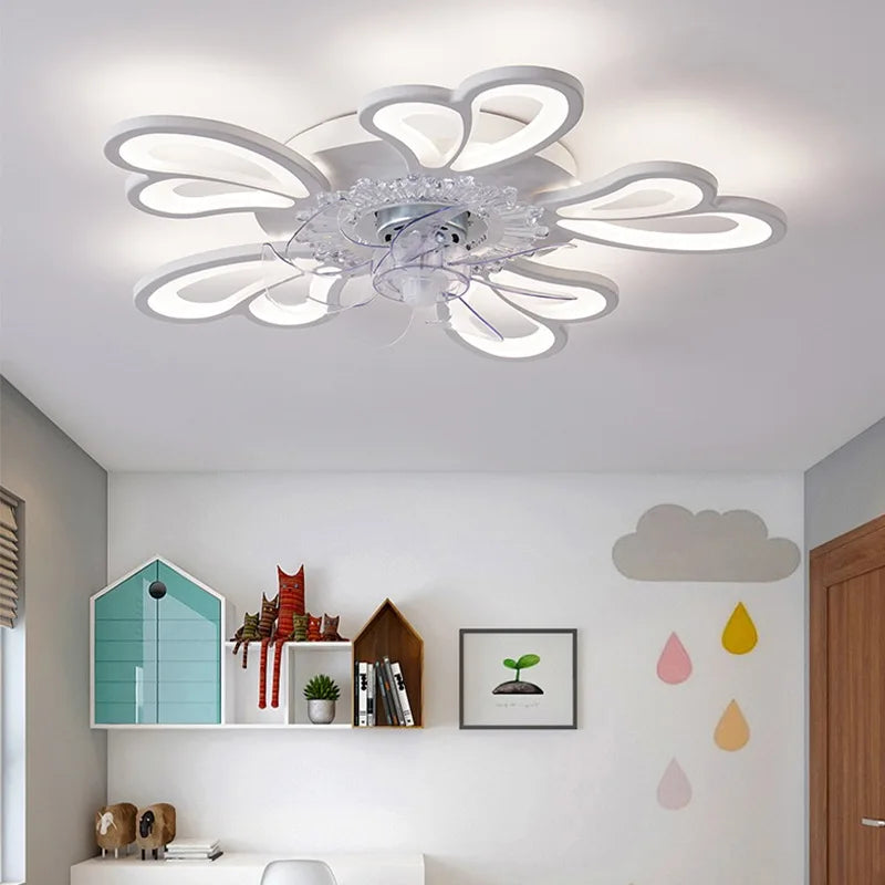 Smart LED Ceiling Fan Light - App Controlled, Silent, Adjustable Speed
