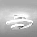 Spiral LED Ceiling Light: Modern Minimalist Indoor Lighting Fixture for Living Room