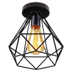 Vintage Industrial LED Ceiling Light Shade for Living Room Kitchen Cage Home Decor