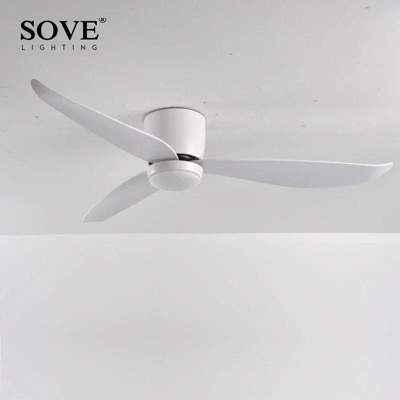 LED Ceiling Fan with Remote Control, Modern Design, Bedroom Decor, 220V