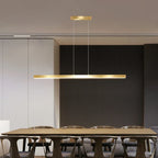 Nordic Pendant Light for Dining Room Bar Office - Modern Long Hanging Fixture