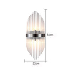Glass Rod Crystal Wall Lamp: Modern Nordic Light Luxury for Bedroom, Living Room