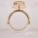 Rose Gold Alloy LED Ceiling Lamp for Modern Indoor Decor