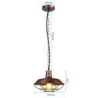 Iron Pendant Lights Vintage Retro Industrial Dining Room Bar Cafe Lamps E27