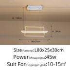 Geometric Aluminum Pendant Light for Living Bedroom Restaurant Kitchen - Modern Art Luminaire