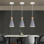 Vintage Modern Wood Pendant Lamp | Nordic Industrial LED Hanging Light