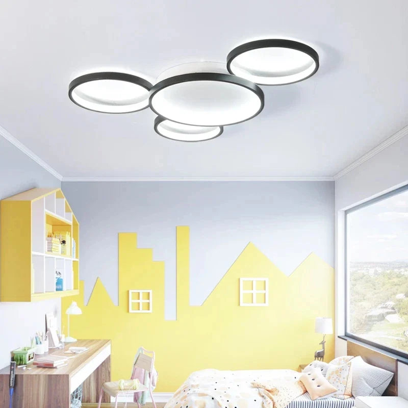 Nordic Remote Control LED Ceiling Lamp for Living Room, Study Room - Modern & Creative