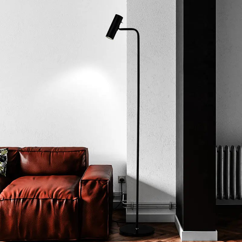 Metal Marble Base Floor Lamp - Minimalist Modern Standing Light