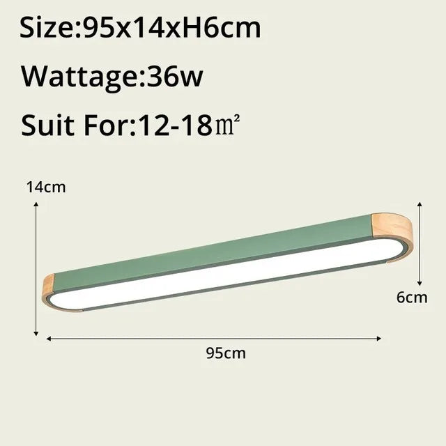 Wood LED Ceiling Lamp: Modern Decorative Lighting for Home Interiors