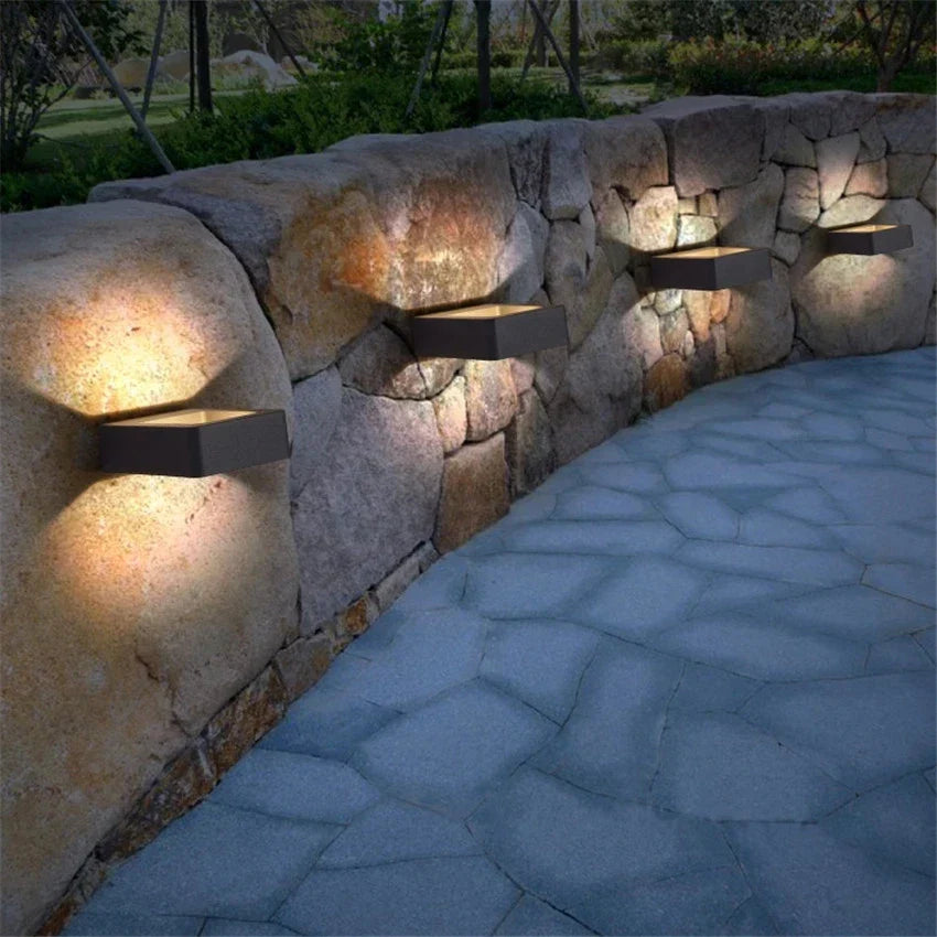 Outdoor LED Wall Sconce Light IP65 Waterproof Aluminum Garden Villa Porch Black