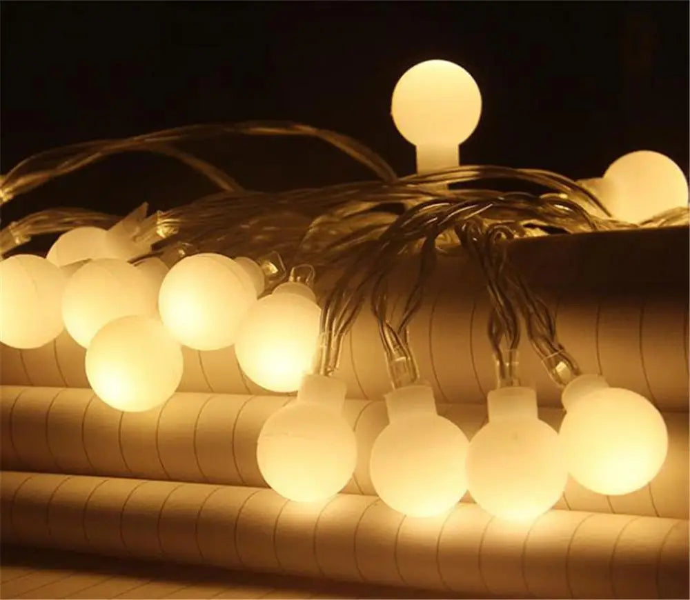 LED Globe Ball String Lights for Indoor Outdoor Decor