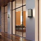 Modern Black Outdoor Wall Light 12W Waterproof Aluminum Sconce